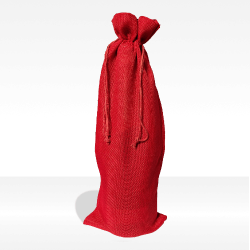 Sacchetto regalo "Decor" rosso, confezione regalo per bottiglie vendita online