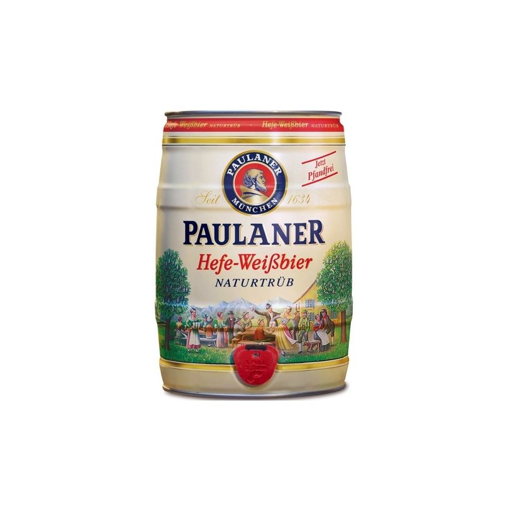 Fusto 5 litri Birra Paulaner Hefe Weiss