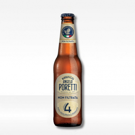 Birra Poretti 4 Luppoli Non Filtrata 33clx24